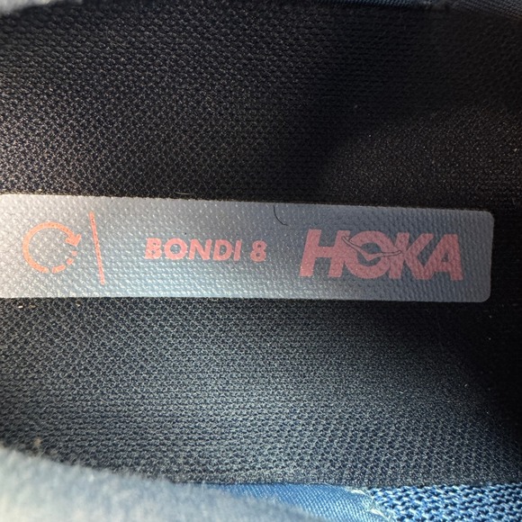 HOKA Bondi 8 Women's Running Shoes Blue Cushioned Road Sneakers Size US 8.5 - Picture 6 of 10